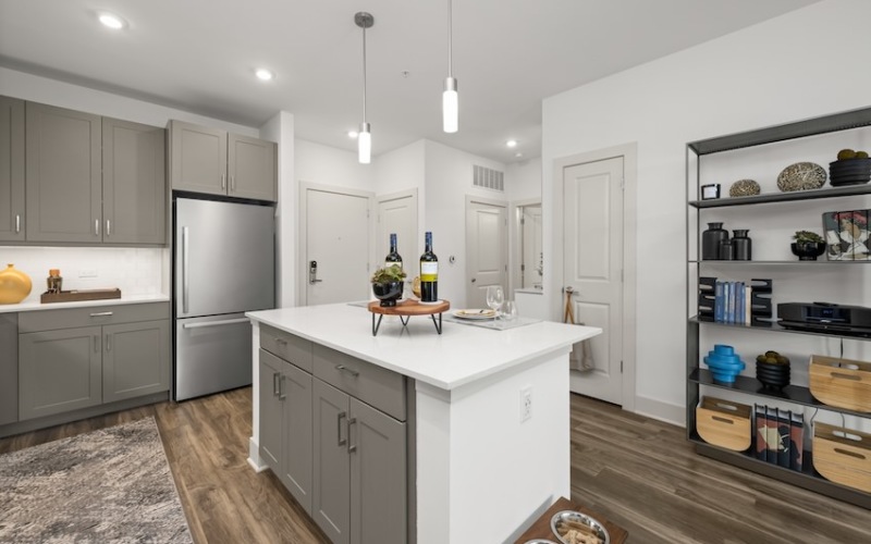 granite countertop in a kitchen