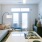 a living room with a couch and a table